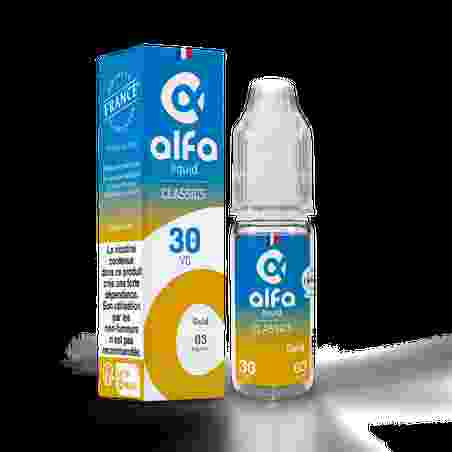 GOLD CLASSIC ALFALIQUID 10ML | Élégance Dorée Débutants | KumoVape