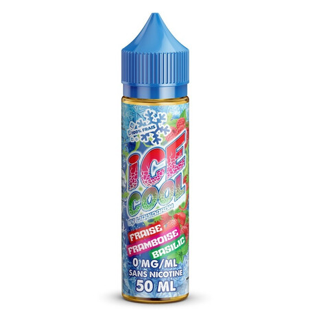 E-liquide Fraise Framboise Basilic Ice Cool 50 ML fruité glacé | Kumo