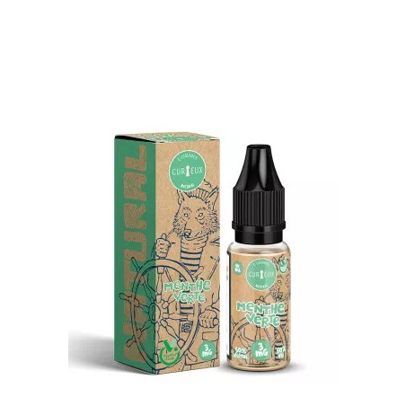E-liquide Menthe Verte Natural Curieux 10ml | Fraîcheur intense | Kumo