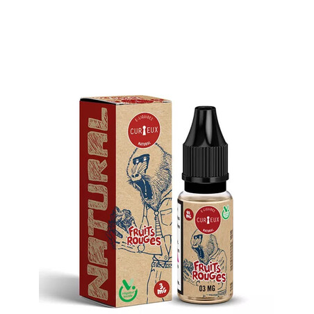 E-liquide Fruits Rouges Natural Curieux 10ml | Saveur intense | Kumo