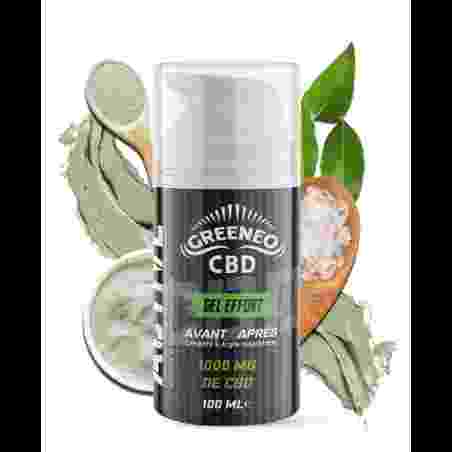Gel Effort 1000mg CBD Greeneo - Récupération Sport | Kumo