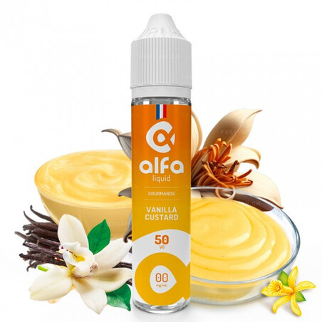 Vanille Custard Alfaliquid 50ml - E-liquide Gourmand | Kumo