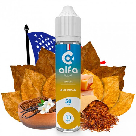 Américain Classics Alfaliquid 50ml - E-liquide France | Kumo