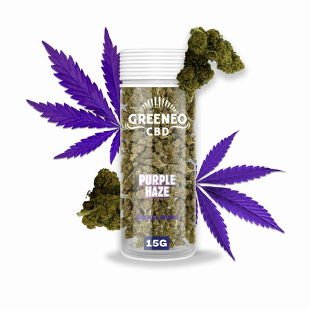 Purple Haze 15g Fleur CBD Greeneo | Kumo Vape