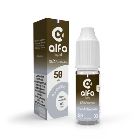 Blond Menthol Alfaliquid 10ml - E-liquide Classique | Kumo