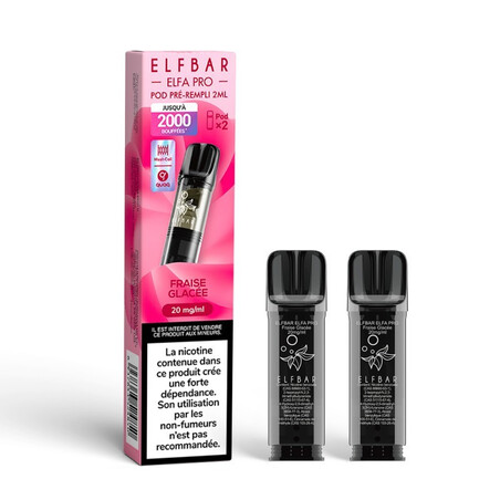 Cartouches Elfa Pro 2ml Fraise Glacée par 2 Elfbar | Kumo