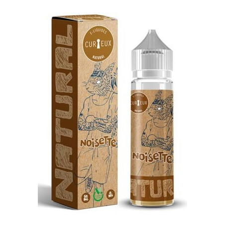 Noisette Natural Curieux 50ml - E-liquide Français | Kumo