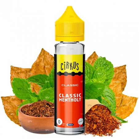 Classic Menthol Cirkus VDLV 50ml - E-liquide Frais | Kumo