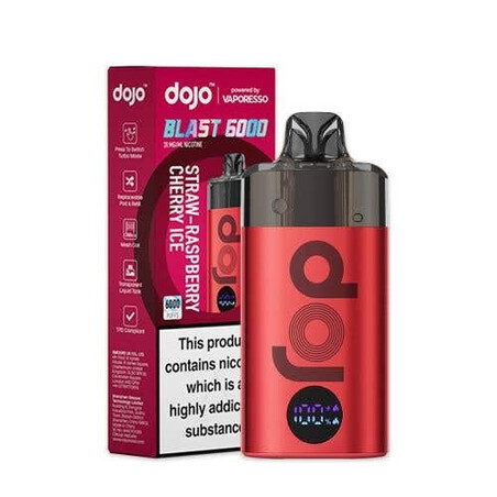Kit Dojo Blast 6000 Red Straw Raspberry Cherry Ice | Kumo